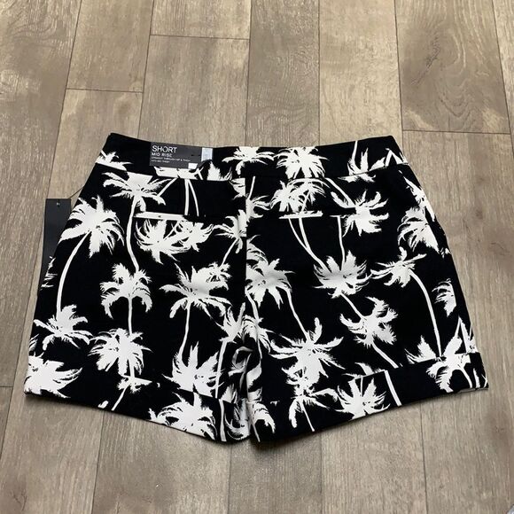 Womens Nwt Apt.9 Palm‎ Trees Chino Mid Rise Shorts - Picture 2 of 7